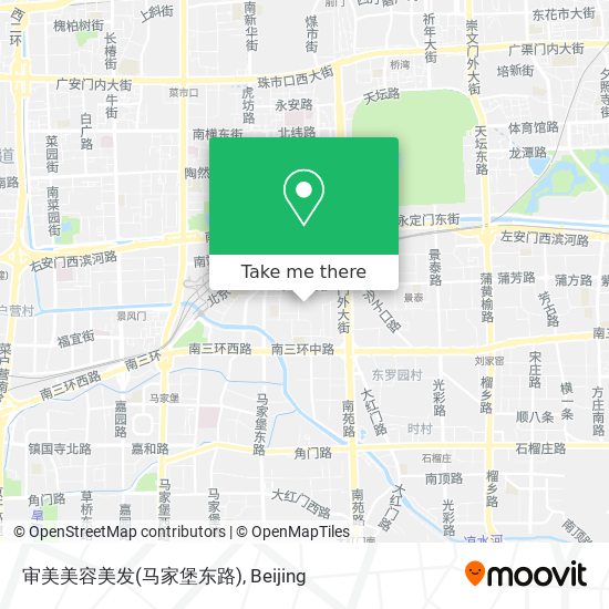 审美美容美发(马家堡东路) map