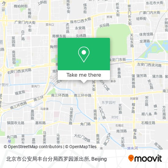 北京市公安局丰台分局西罗园派出所 map