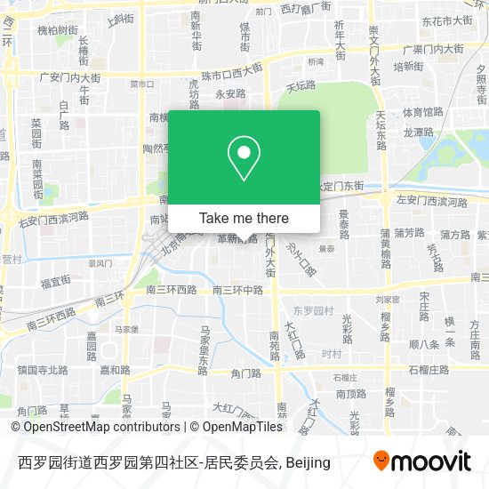 西罗园街道西罗园第四社区-居民委员会 map