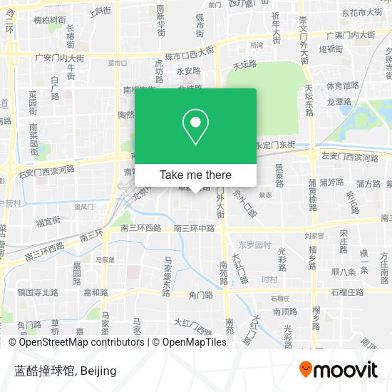 蓝酷撞球馆 map