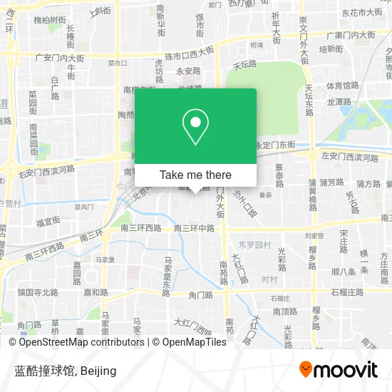 蓝酷撞球馆 map