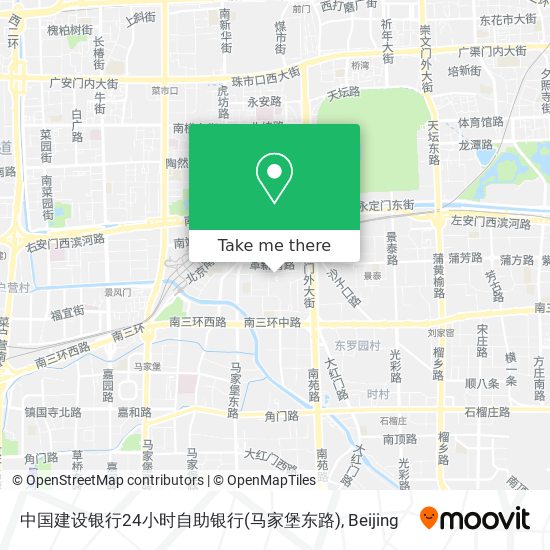中国建设银行24小时自助银行(马家堡东路) map