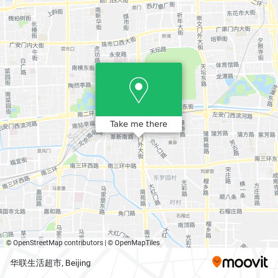 华联生活超市 map