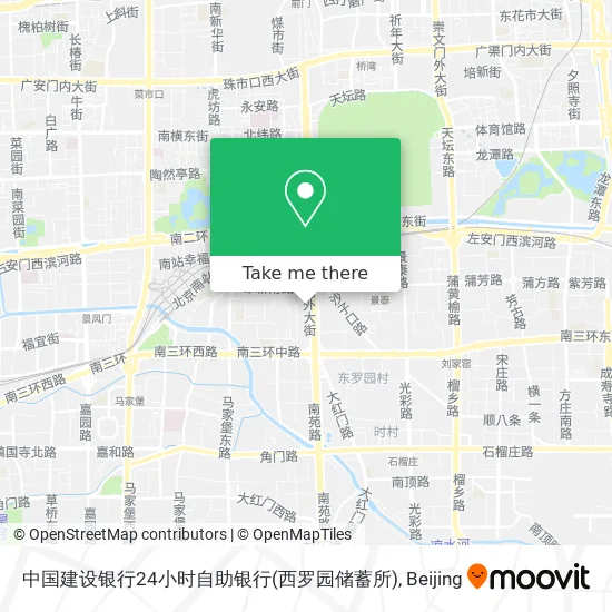 中国建设银行24小时自助银行(西罗园储蓄所) map