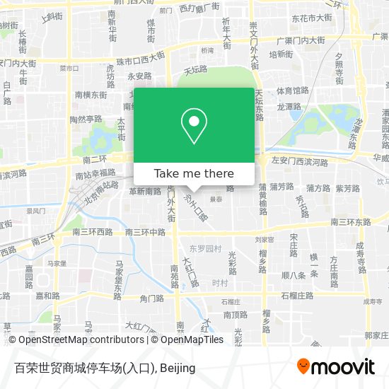 百荣世贸商城停车场(入口) map