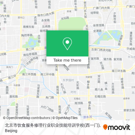 北京市饮食服务修理行业职业技能培训学校(西一门) map