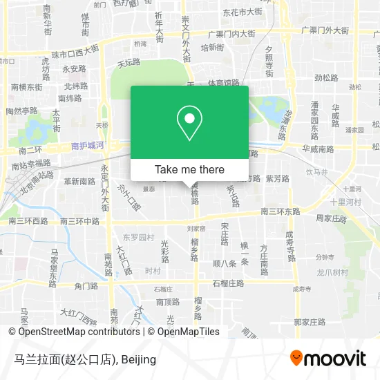 马兰拉面(赵公口店) map