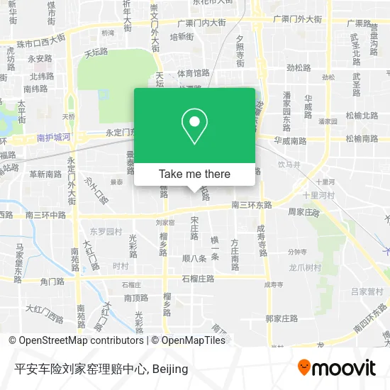 平安车险刘家窑理赔中心 map