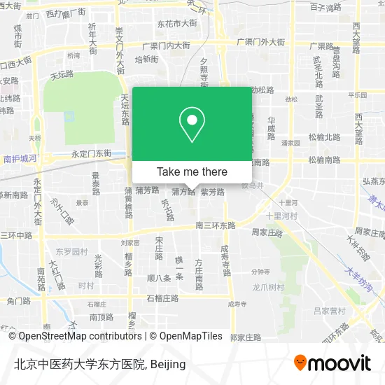 北京中医药大学东方医院 map