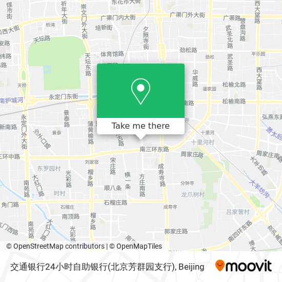 交通银行24小时自助银行(北京芳群园支行) map
