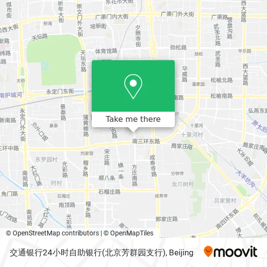交通银行24小时自助银行(北京芳群园支行) map