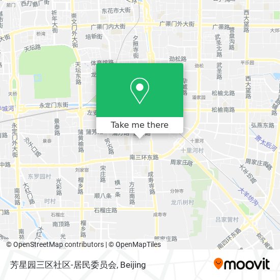 芳星园三区社区-居民委员会 map