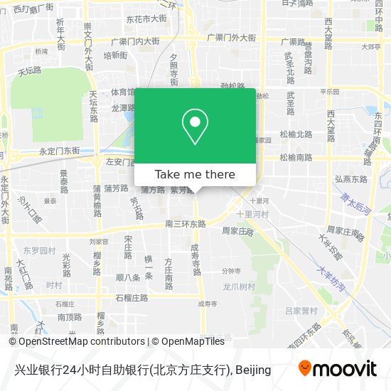 兴业银行24小时自助银行(北京方庄支行) map