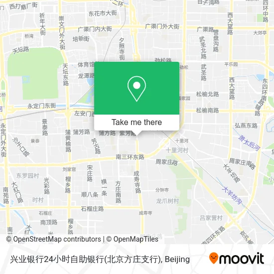 兴业银行24小时自助银行(北京方庄支行) map