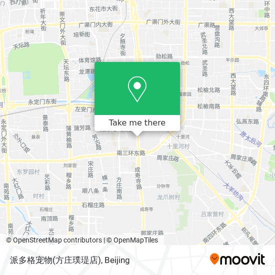 派多格宠物(方庄璞瑅店) map