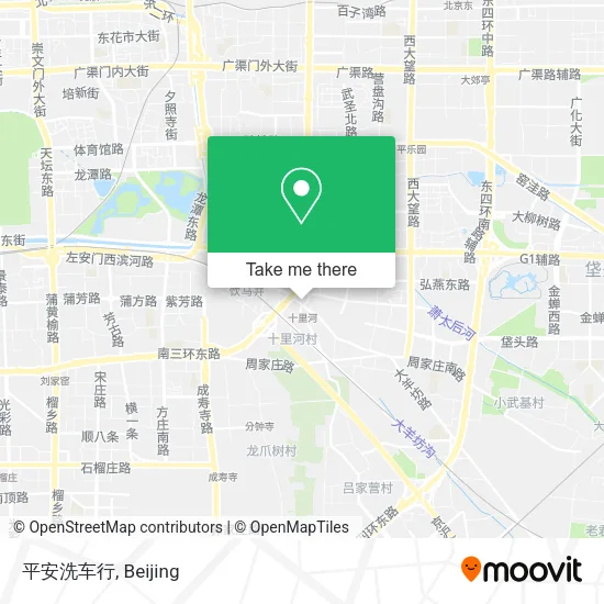 平安洗车行 map