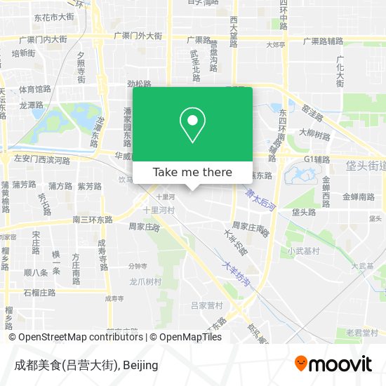 成都美食(吕营大街) map