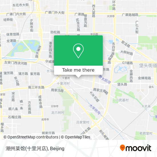潮州菜馆(十里河店) map