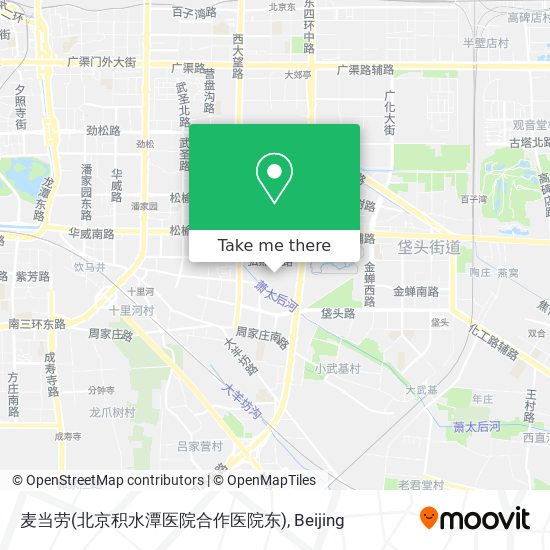 麦当劳(北京积水潭医院合作医院东) map