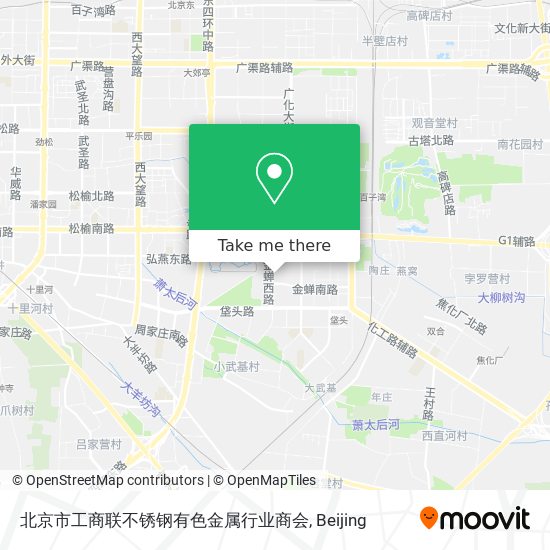 北京市工商联不锈钢有色金属行业商会 map