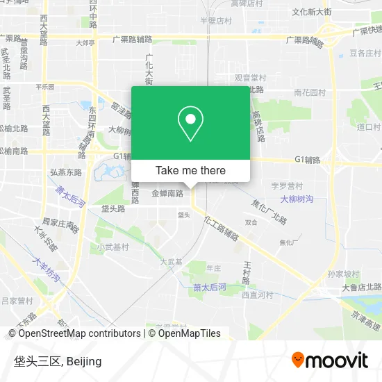 垡头三区 map