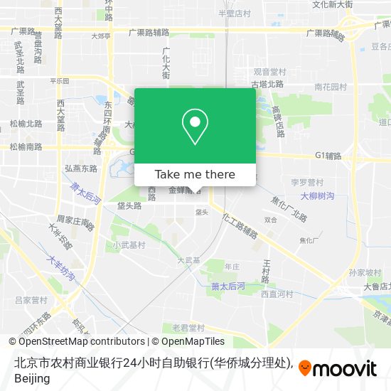 北京市农村商业银行24小时自助银行(华侨城分理处) map