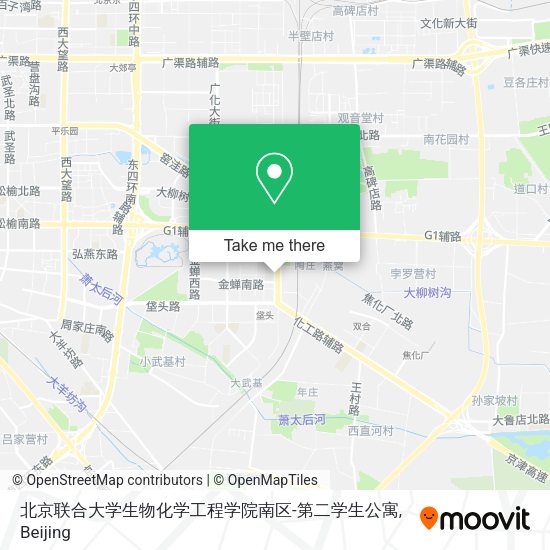 北京联合大学生物化学工程学院南区-第二学生公寓 map