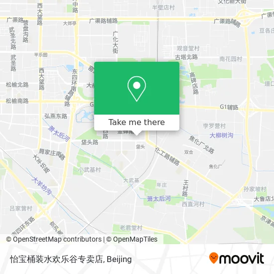 怡宝桶装水欢乐谷专卖店 map