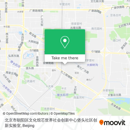 北京市朝阳区文化馆芯世界社会创新中心垡头社区创新实验室 map