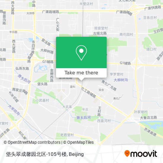 垡头翠成馨园北区-105号楼 map