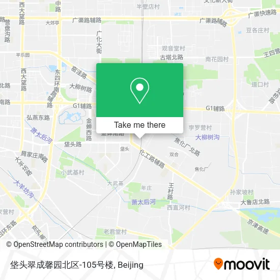垡头翠成馨园北区-105号楼 map