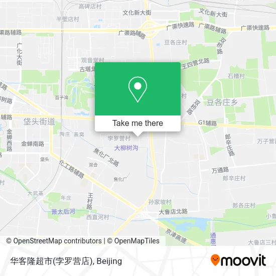 华客隆超市(孛罗营店) map