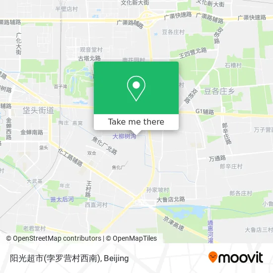 阳光超市(孛罗营村西南) map