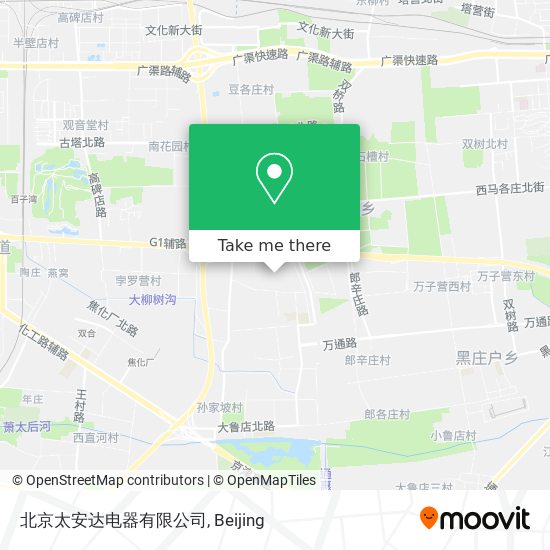 北京太安达电器有限公司 map