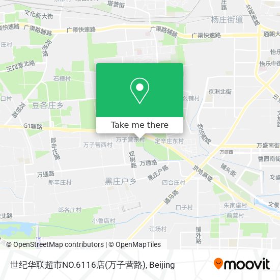 世纪华联超市NO.6116店(万子营路) map