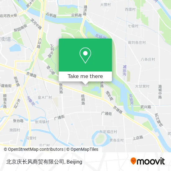 北京庆长风商贸有限公司 map