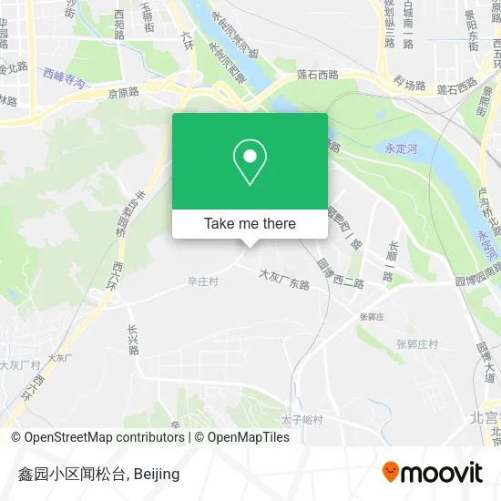 鑫园小区闻松台 map