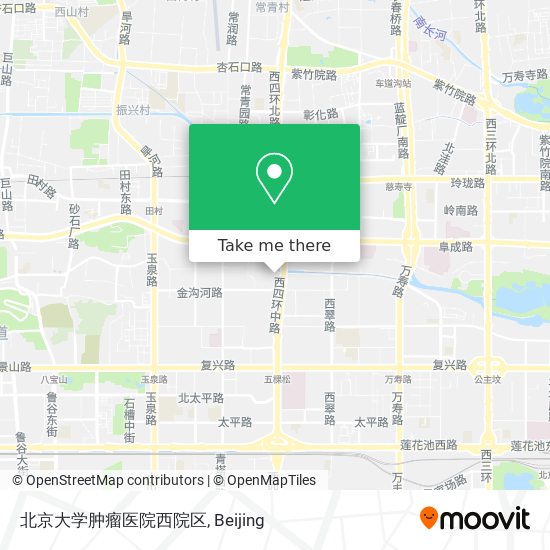 北京大学肿瘤医院西院区 map