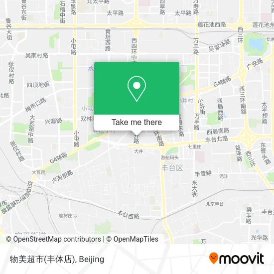 物美超市(丰体店) map