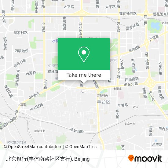 北京银行(丰体南路社区支行) map