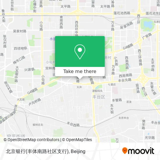 北京银行(丰体南路社区支行) map