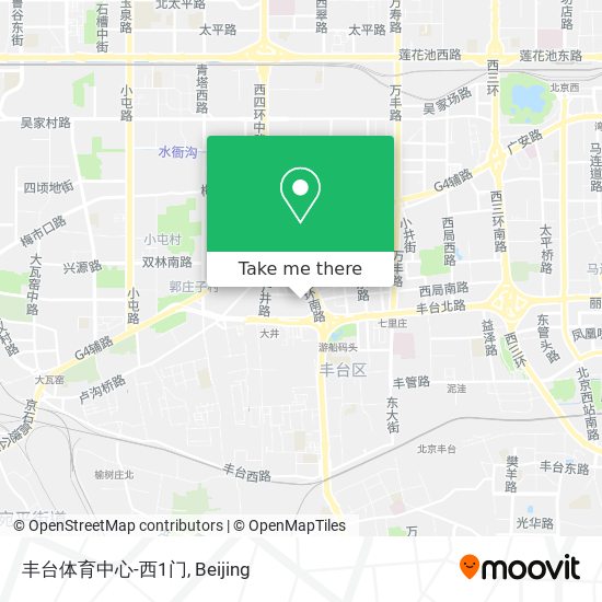丰台体育中心-西1门 map