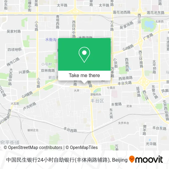 中国民生银行24小时自助银行(丰体南路辅路) map