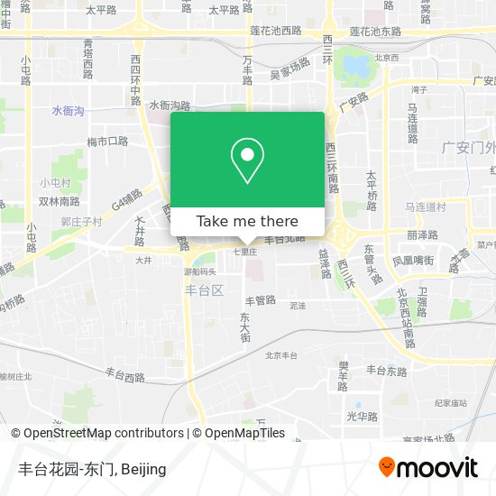 丰台花园-东门 map