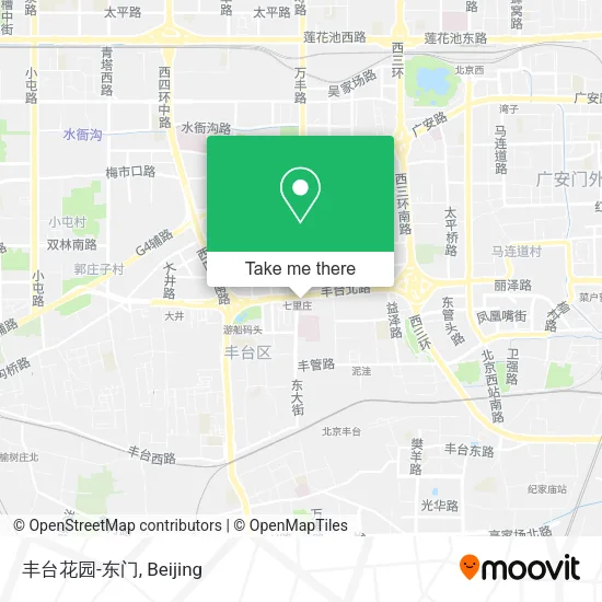 丰台花园-东门 map