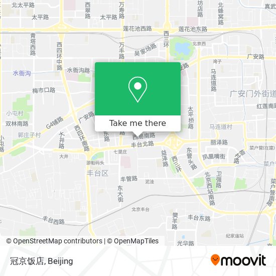 冠京饭店 map