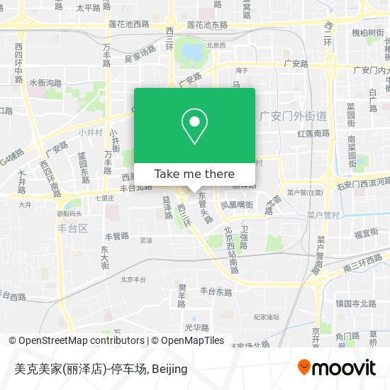 美克美家(丽泽店)-停车场 map