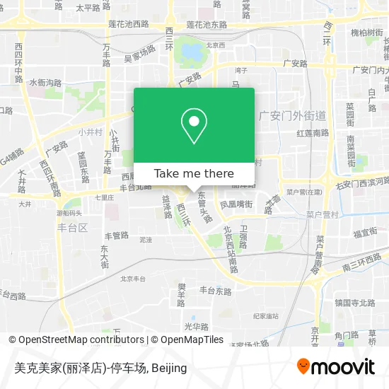 美克美家(丽泽店)-停车场 map