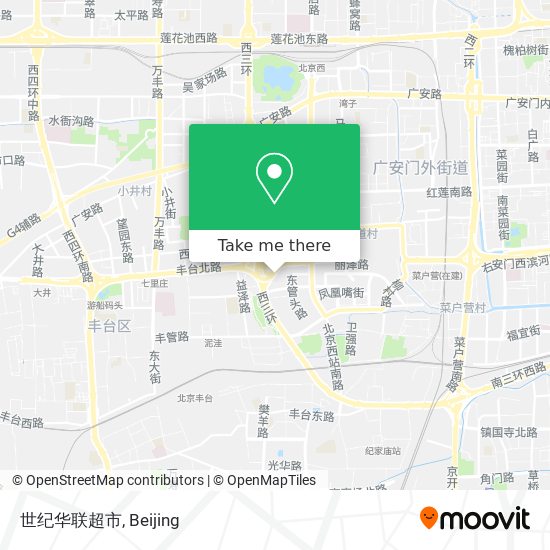 世纪华联超市 map