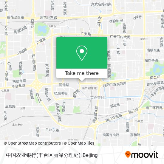 中国农业银行(丰台区丽泽分理处) map